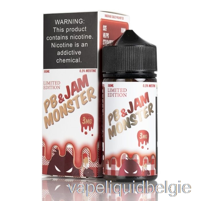 Vape Smaken Aardbei - Pb En Jammonster - 100ml 0mg